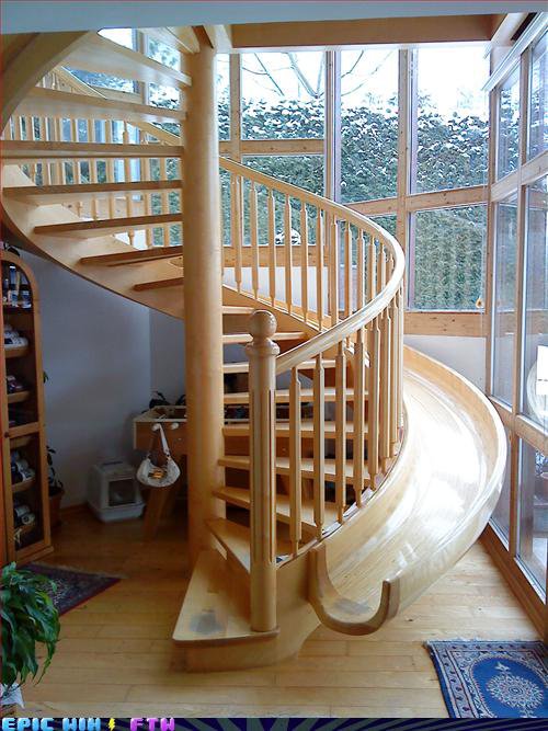 Spiral Staircase with Slide