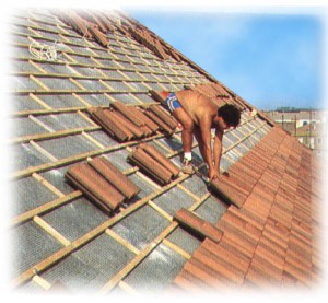 Reparación de tejas de madera