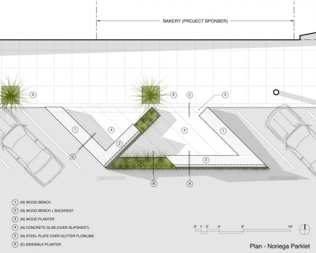 Diseño de espacios públicos plano