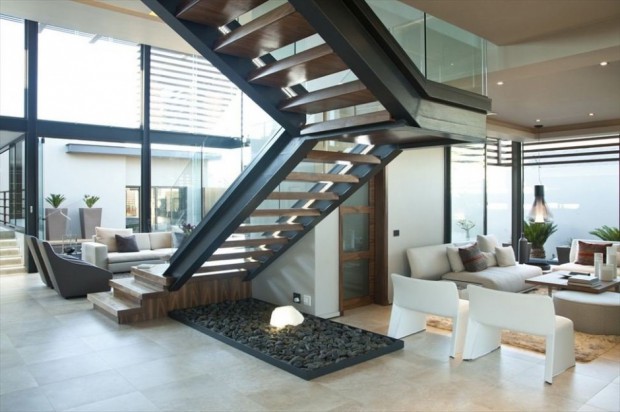 Casa Moderna en Sudáfrica interiores