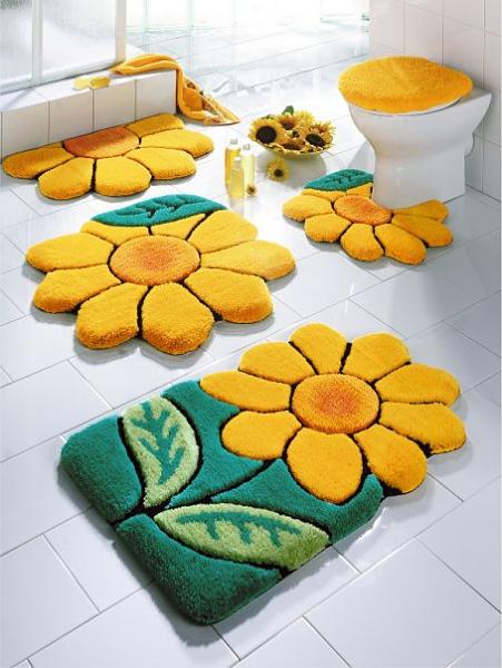 Decoración de baños con kit de alfombras3