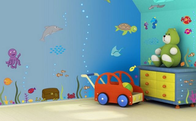 Ideas para decorar paredes de habitaciones infantiles  2