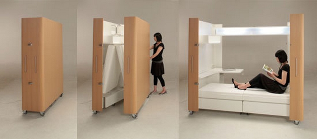 Ideas practicas para camas en dormitorios pequeños 2