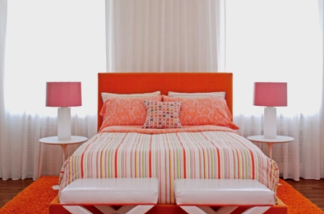 Decoracion de dormitorios anaranjados 5