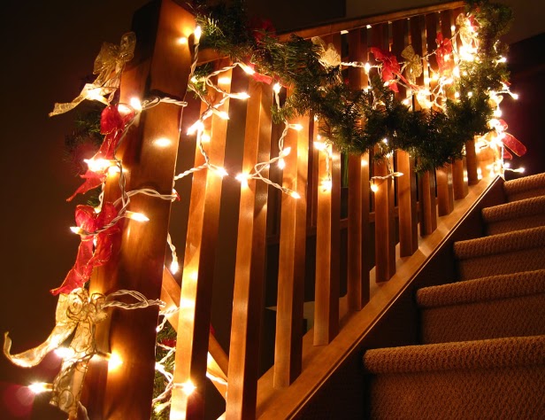 Cómo decorar las escaleras en navidad..