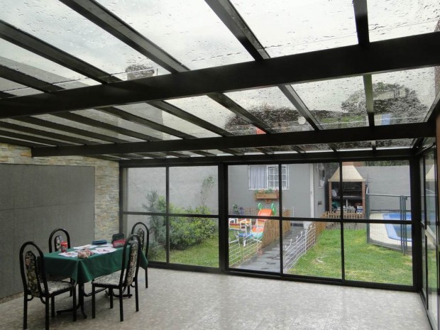Los techos transparentes y su uso en las terrazas.